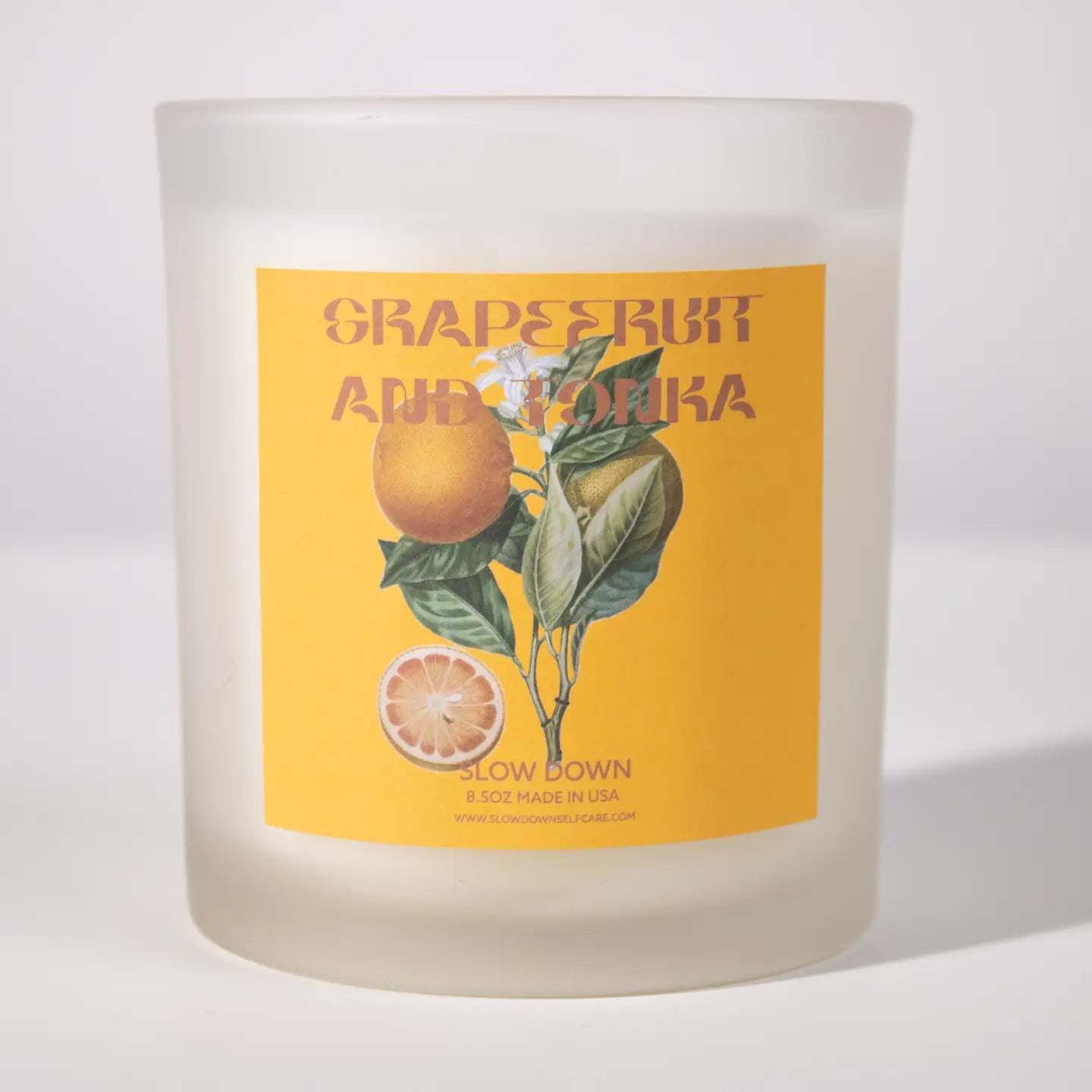 COCONUT WAX CANDLE | GRAPEFRUIT + TONKA