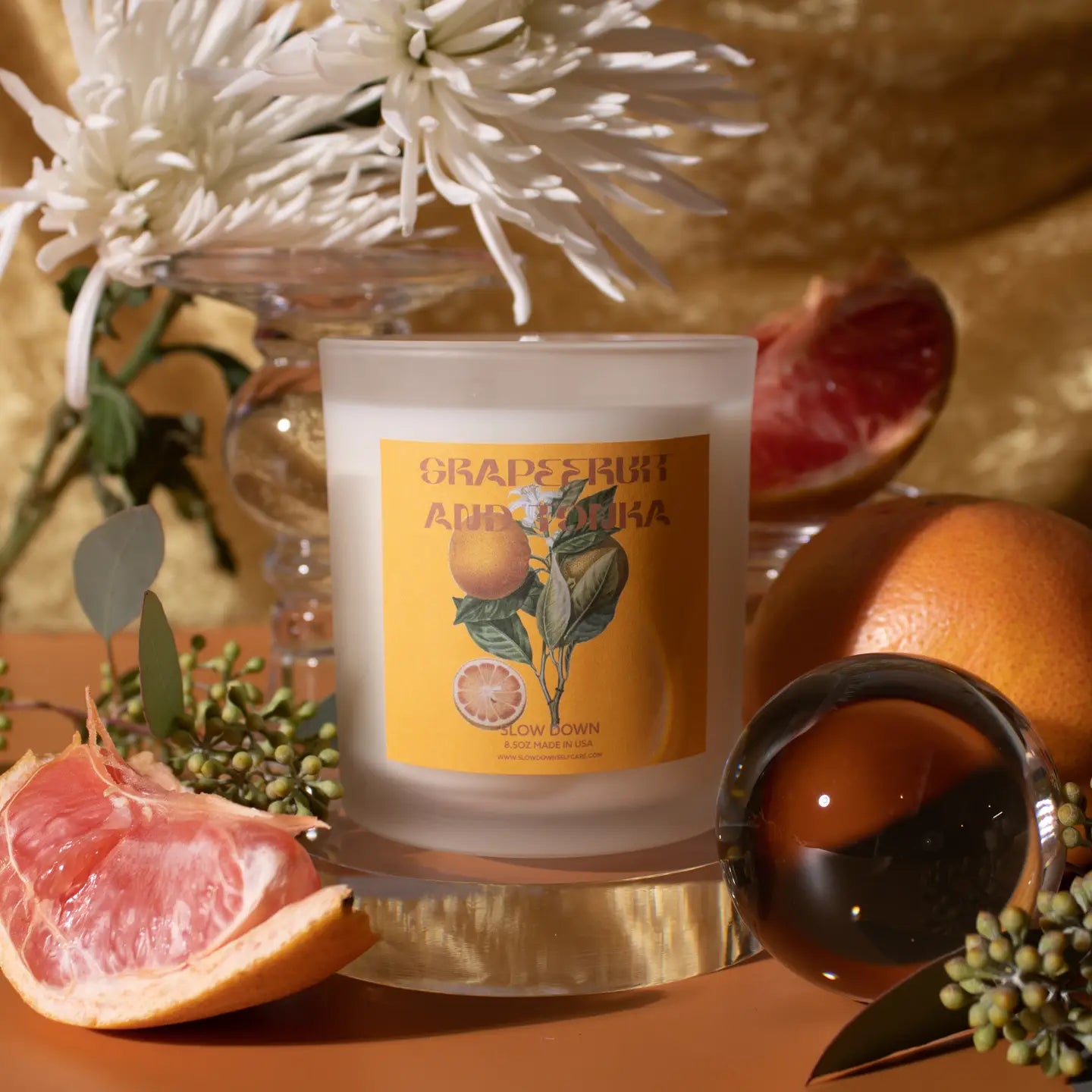 COCONUT WAX CANDLE | GRAPEFRUIT + TONKA