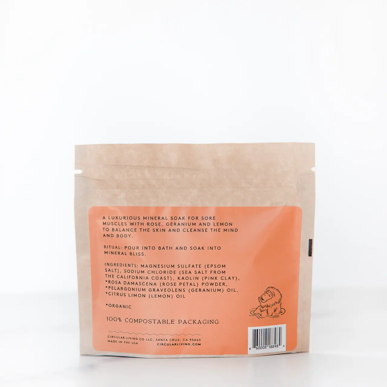 MINERAL BATH SOAK - ROSE PETAL & GERANIUM