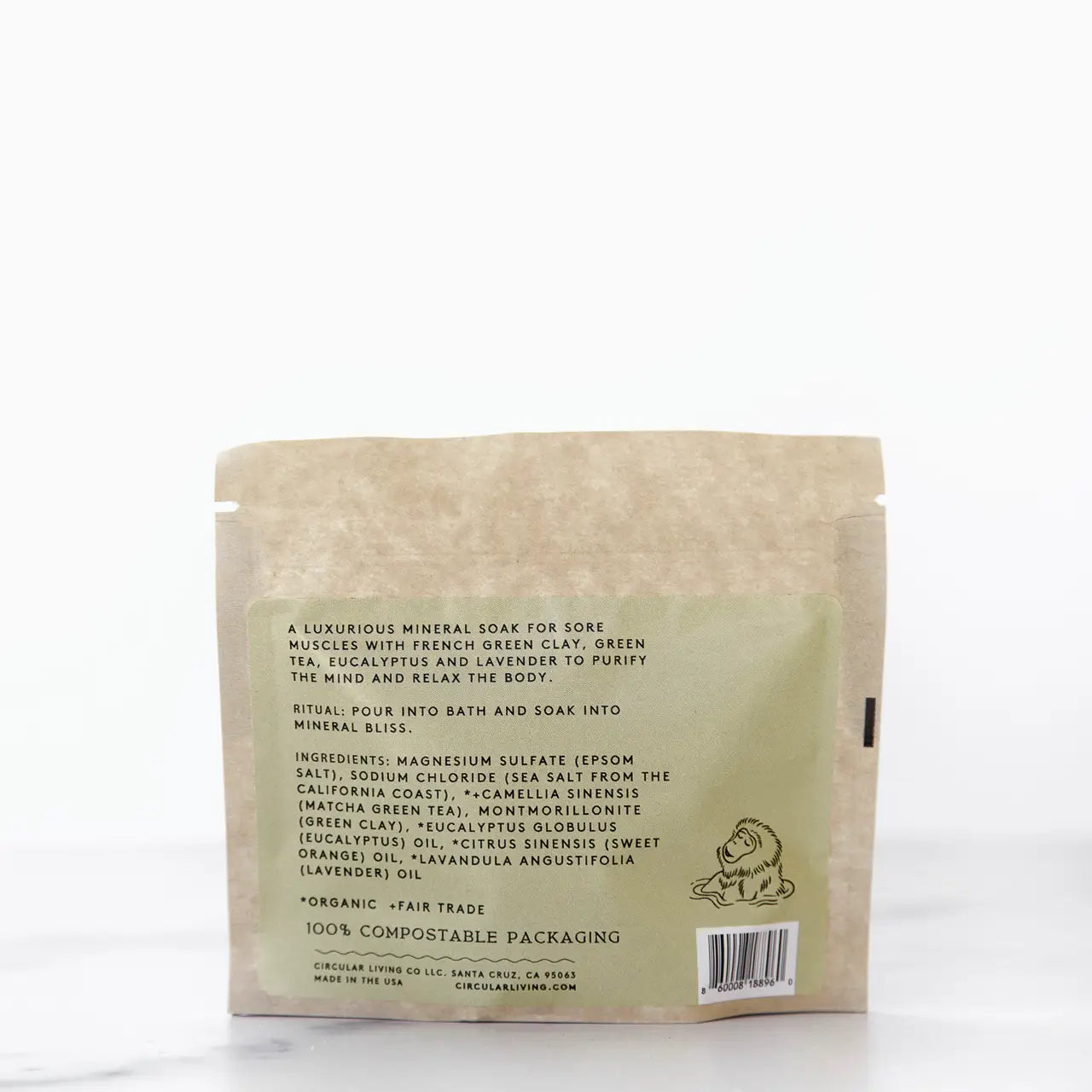 MINERAL BATH SOAK - GREEN TEA & EUCALYPTUS