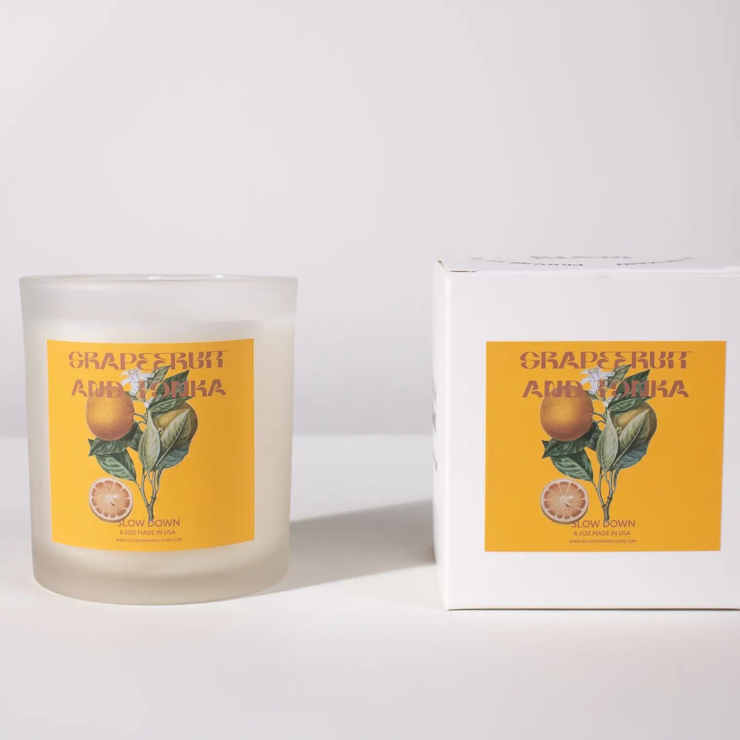 COCONUT WAX CANDLE | GRAPEFRUIT + TONKA