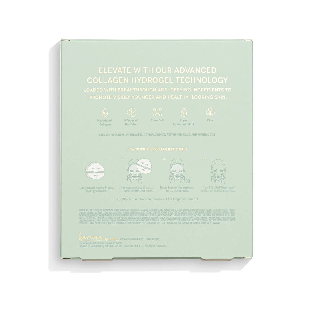 Collagen Hydrogel Face Mask - 4 Pack