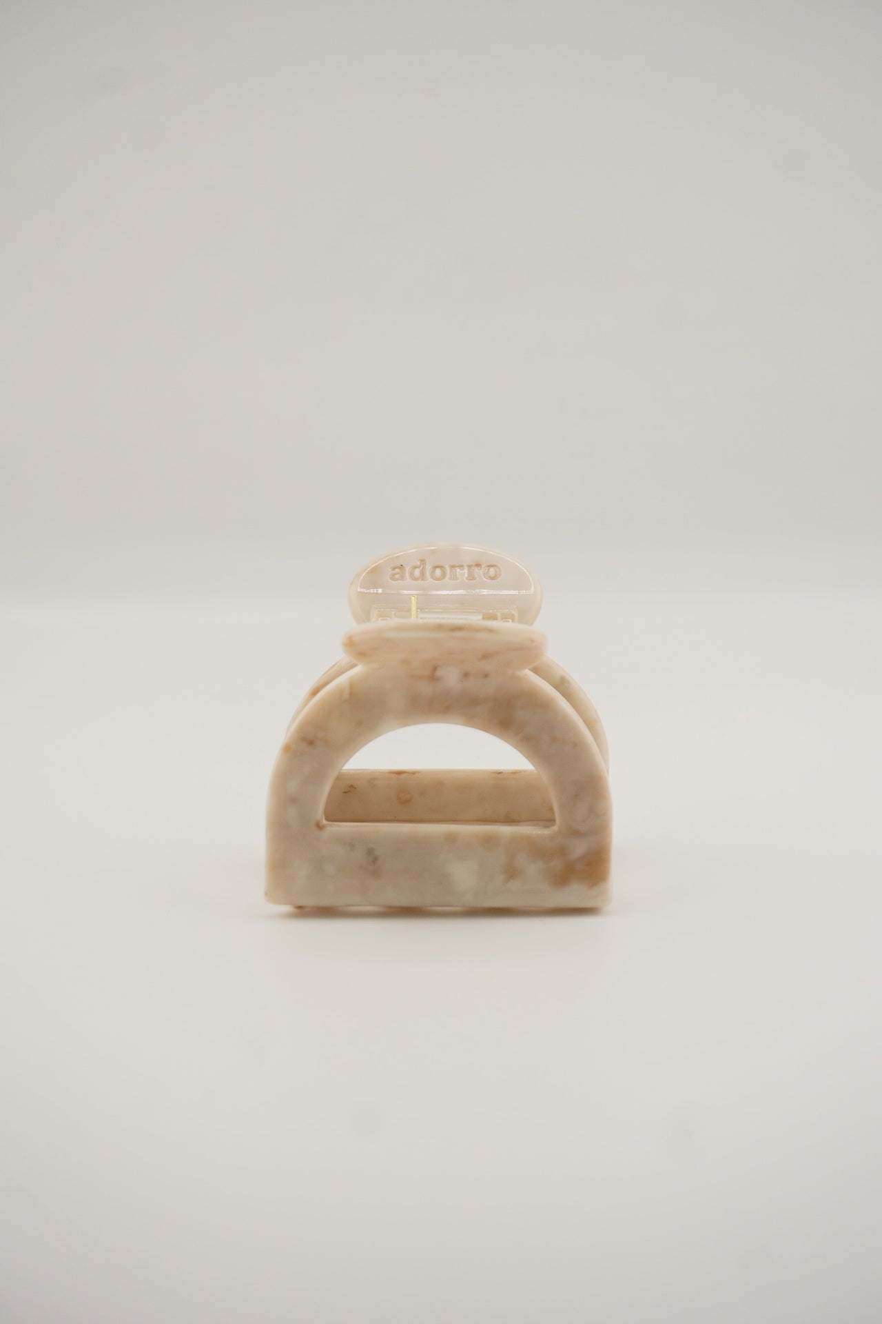 Marbled Ivory Claw Clips