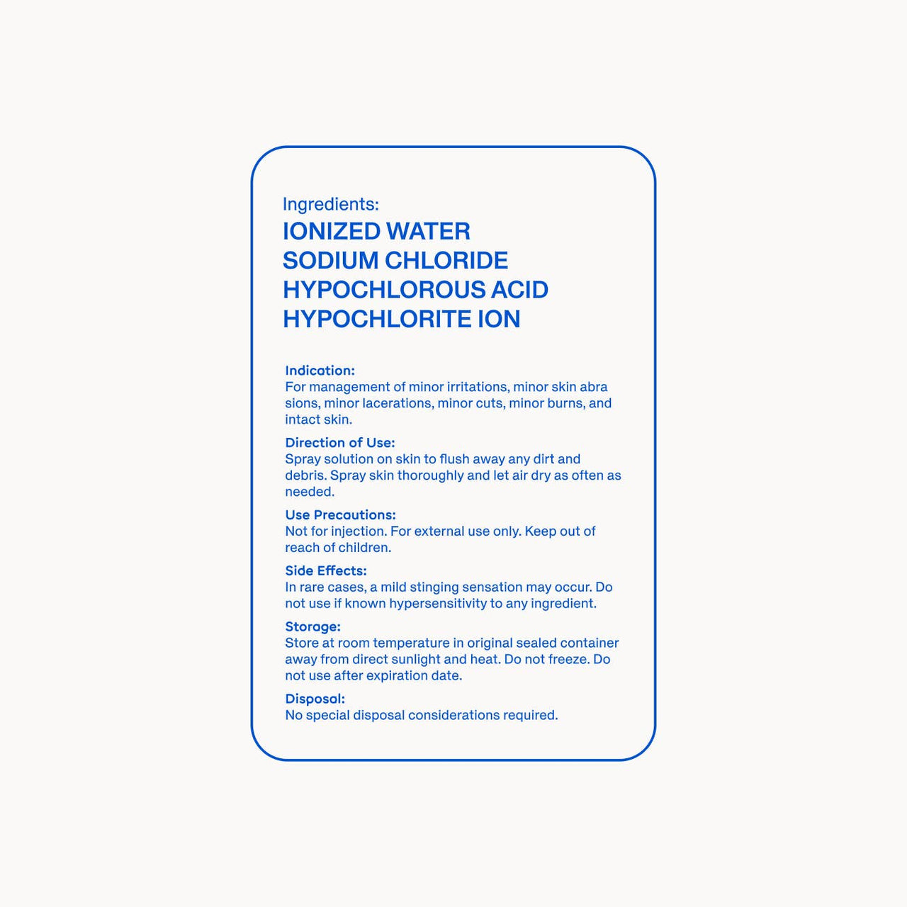 Magic Molecule Hypochlorous Acid Spray
